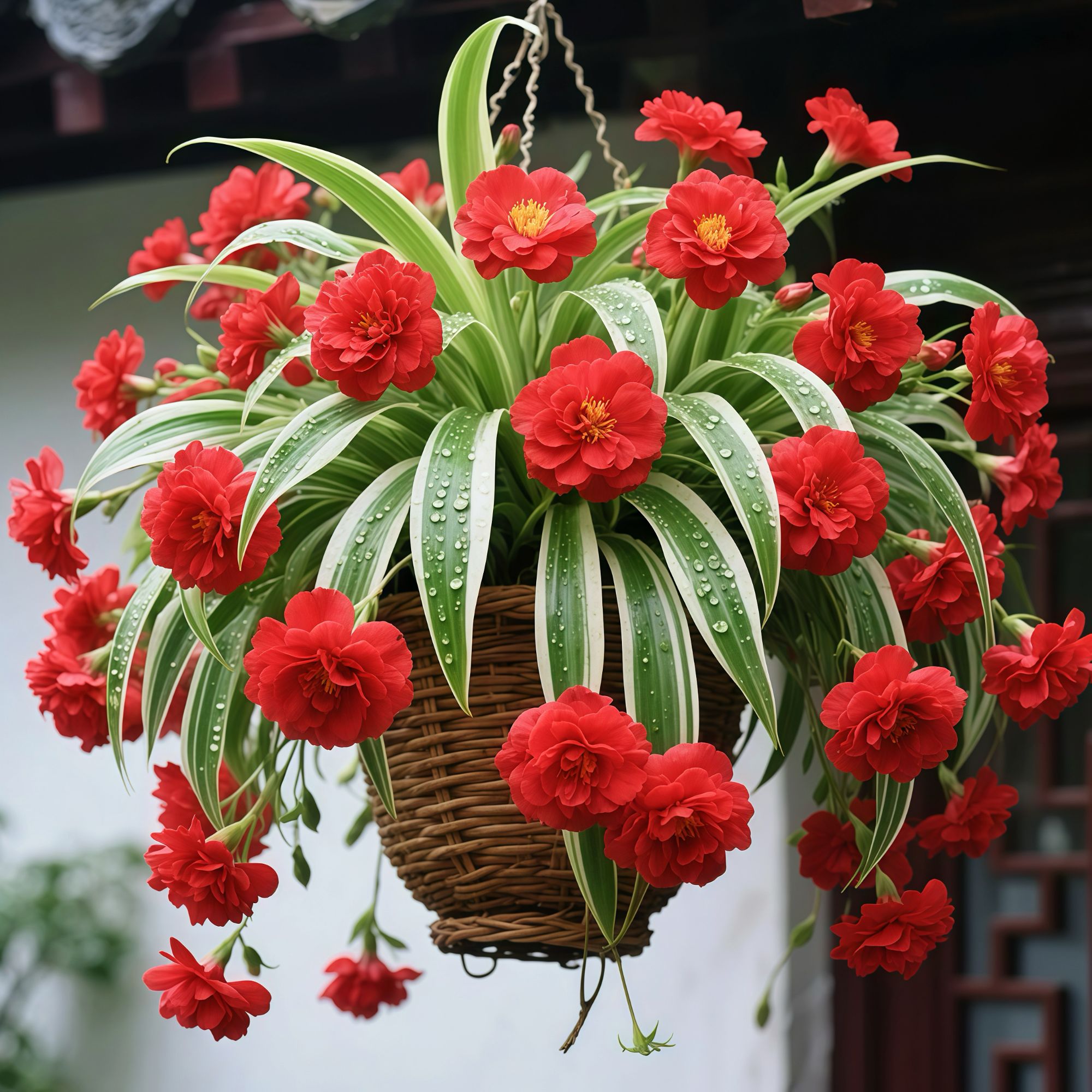 新品金边大花香水吊兰耐寒耐热浓香型新手好养活阳台庭院盆栽花苗