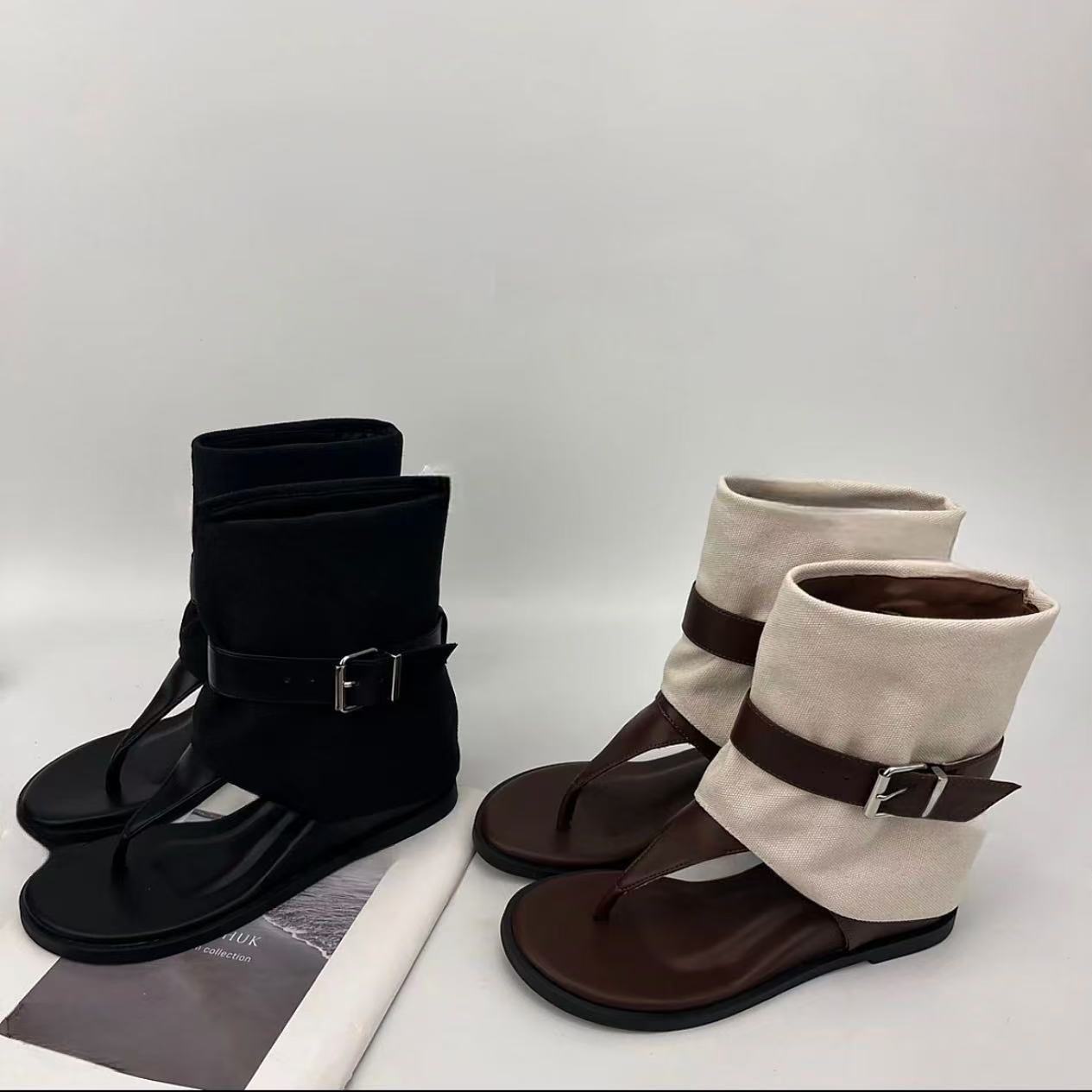 【纳帕牛皮+内增高3CM+软垫】时尚百搭复古厚底靴子ol秋季英伦风