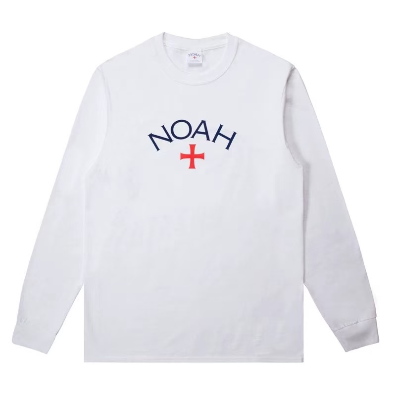 NOAH LUU短袖初代远征军经典十字架LOGO印花百搭男女宽松圆领长袖