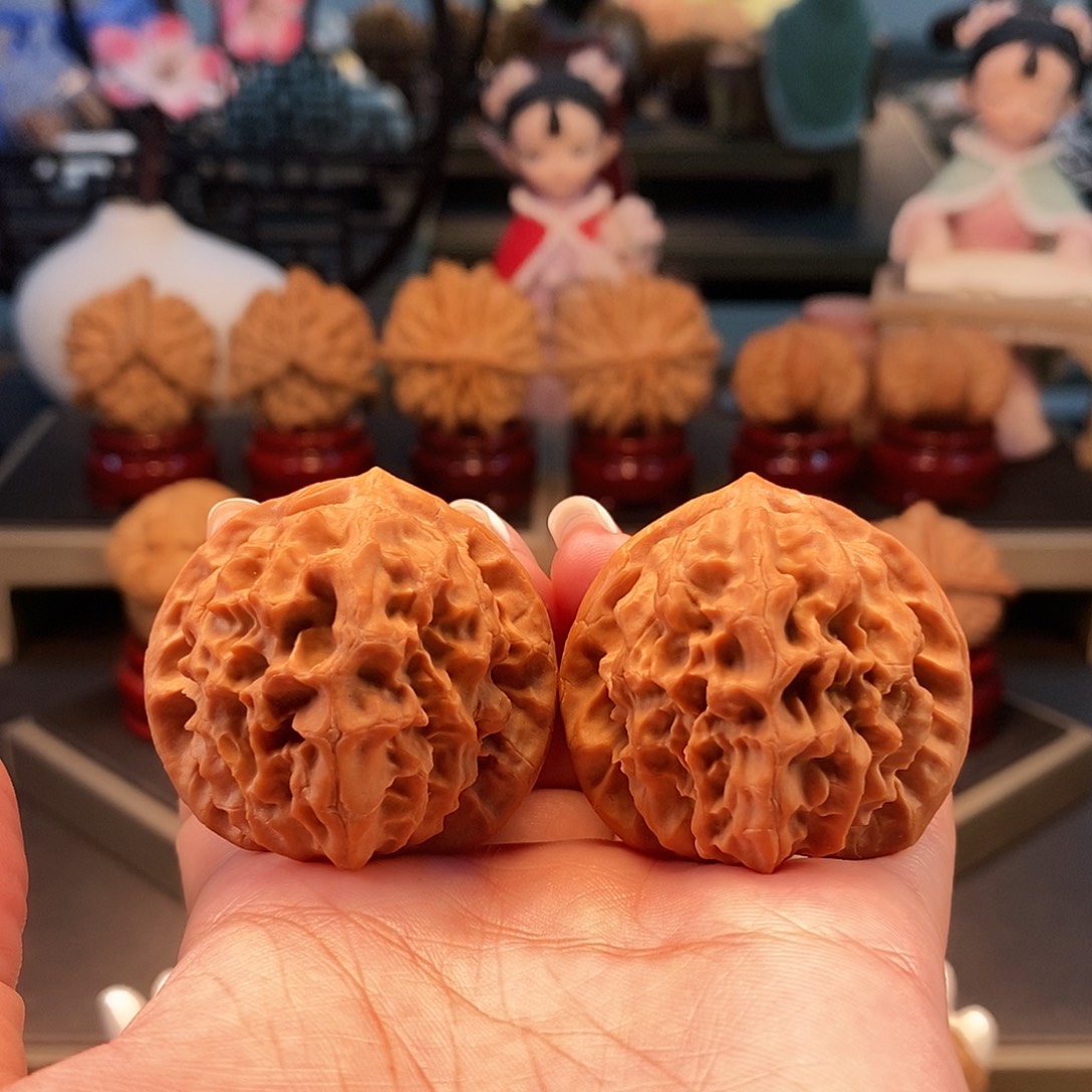 把件文玩核桃40龙鳞纹