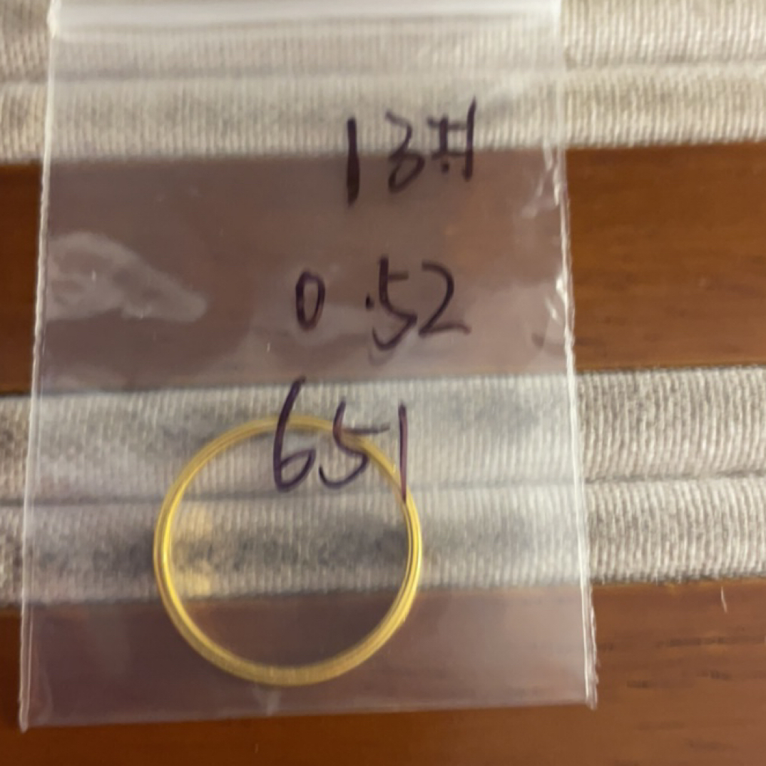 克重0.52 13号 猫眼戒指 足金999