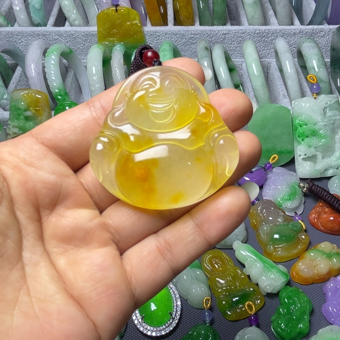 翡翠未镶嵌颈饰吊坠