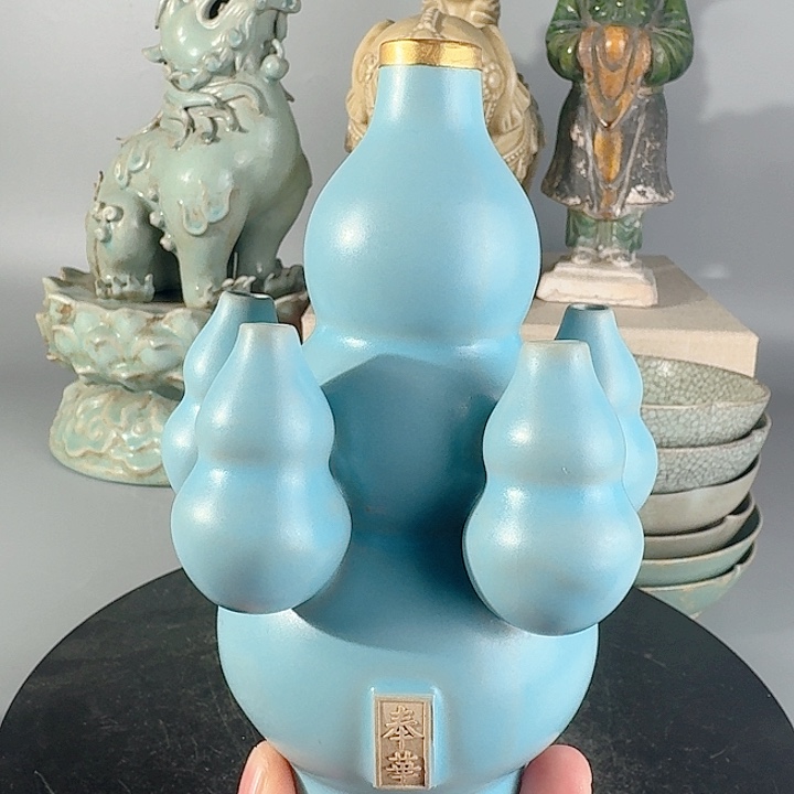 汝窑葫芦瓶品相完美