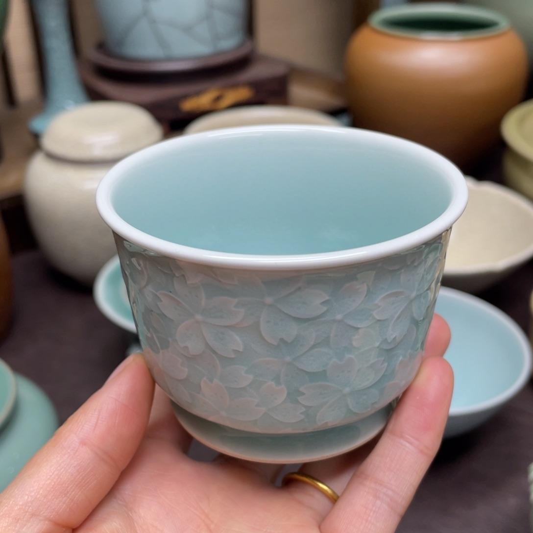 D*精品青瓷茶具杯子