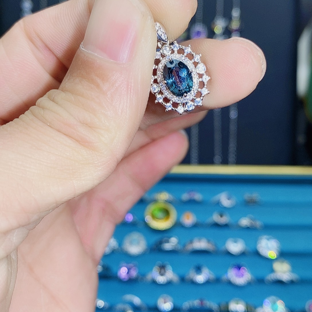 紫晶珠宝半成品银S925镶嵌