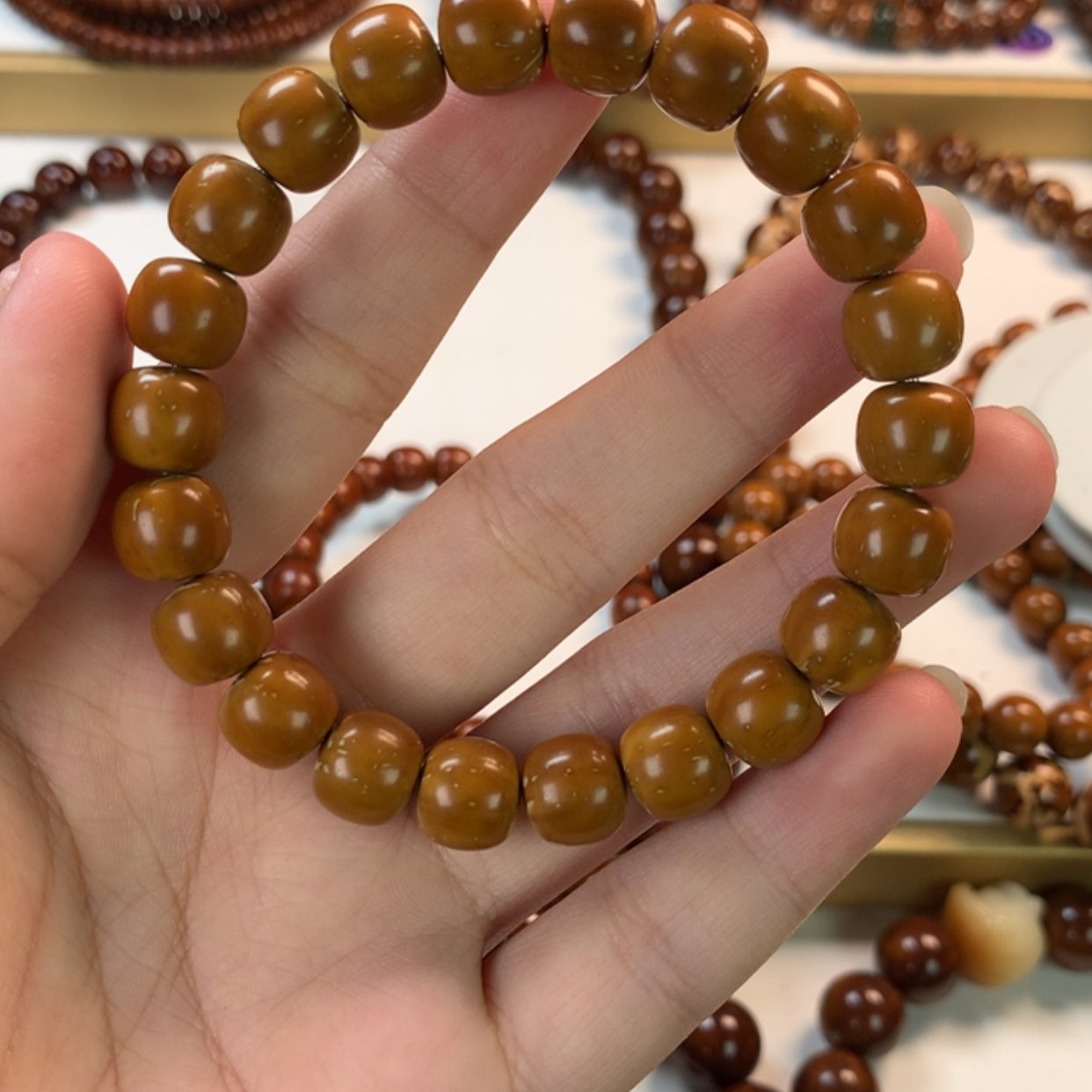 【闪购商品】橄榄核手串/手链大**刀紫金鼠实心10mm老型单圈