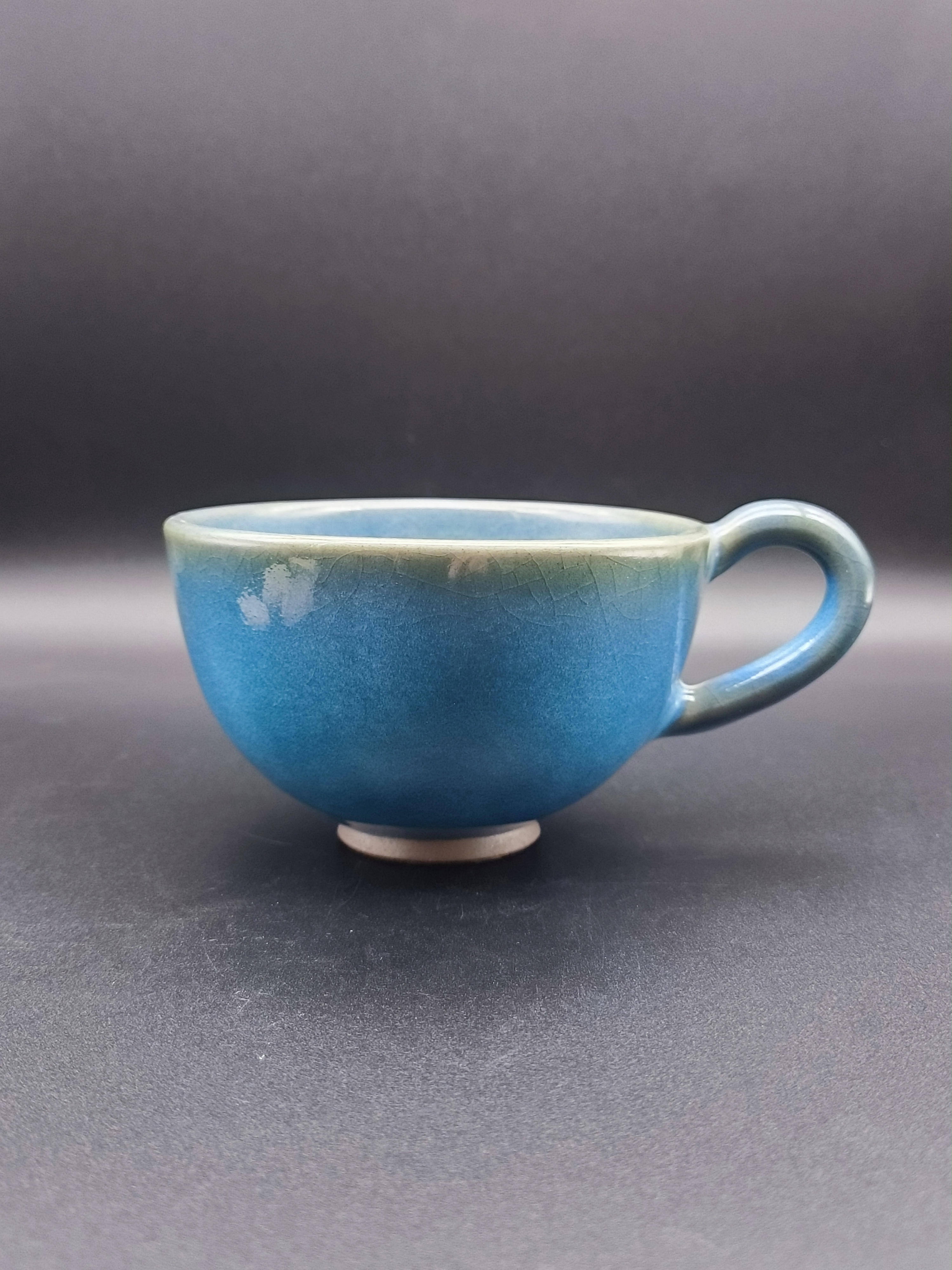 钧瓷咖啡杯，全手工手拉坯制作