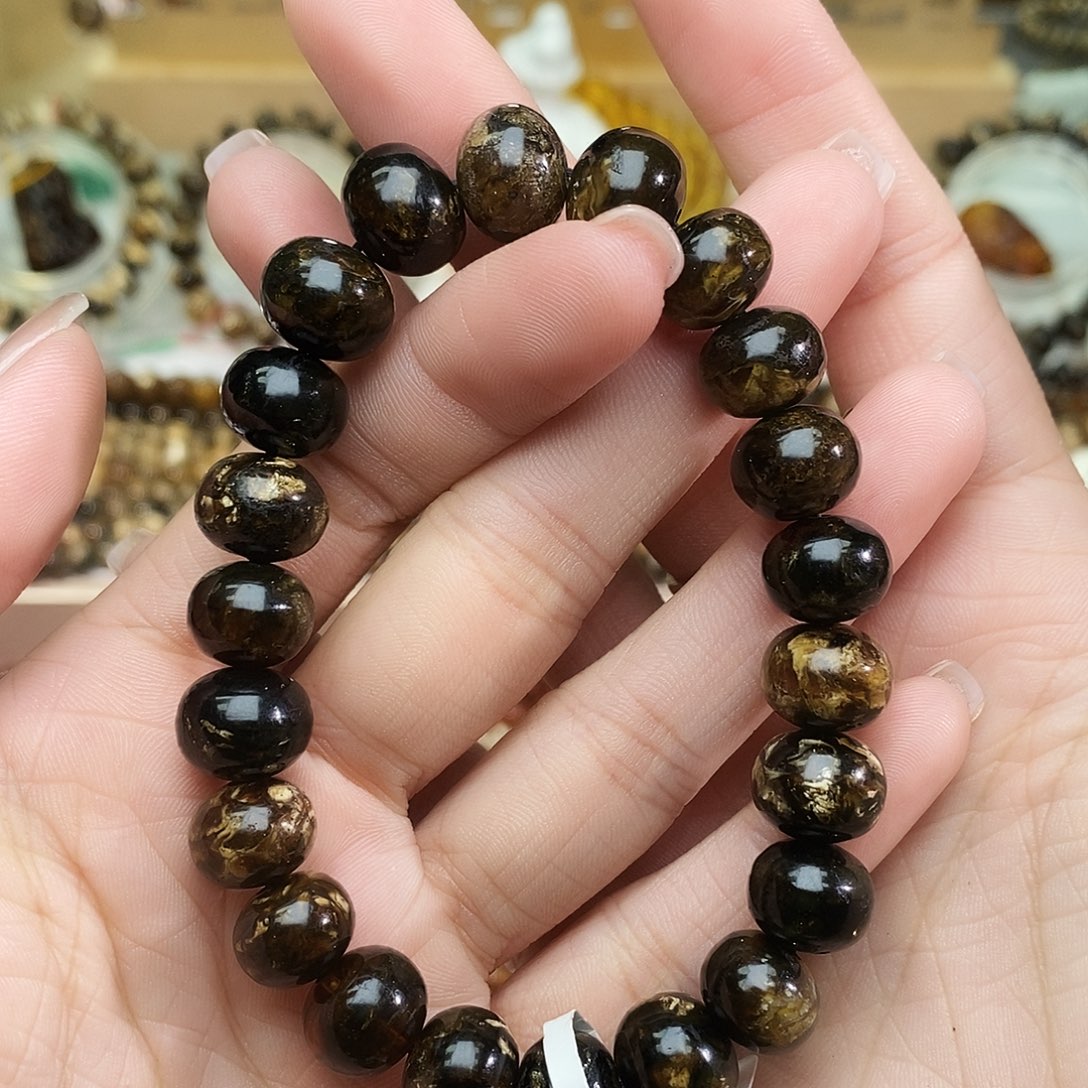 琥珀未镶嵌手链11➕