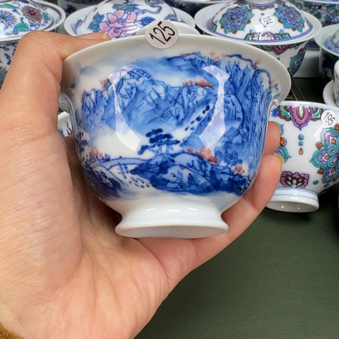 沙沙手工手绘茶具125