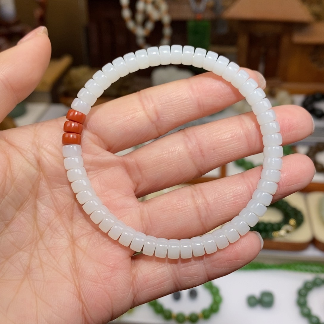 和田玉手串未镶嵌