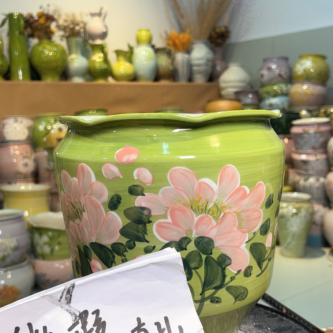 景德镇陶瓷花盆花器瑕258