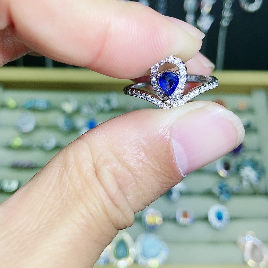 【闪购商品】戒指蓝宝石未镶嵌