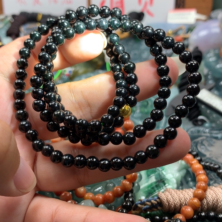 翡翠颈饰未镶嵌保真天然A货翡翠