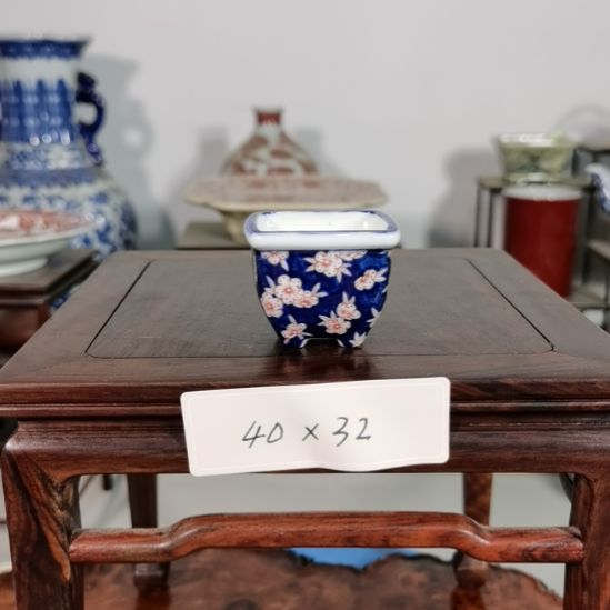 手工手绘釉盆大徳堂