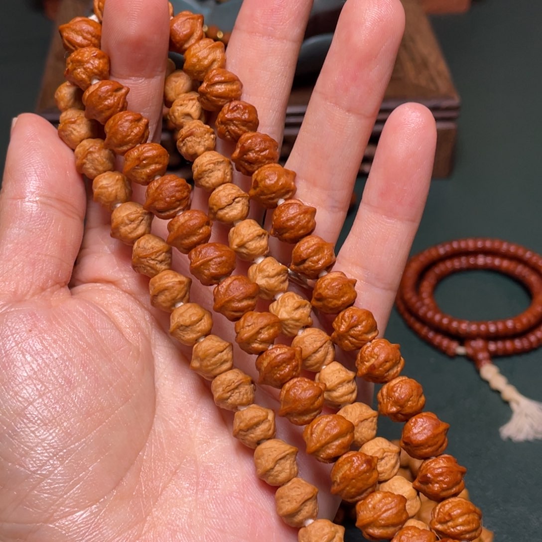 柏香籽/百香籽吊坠白芽横打手持