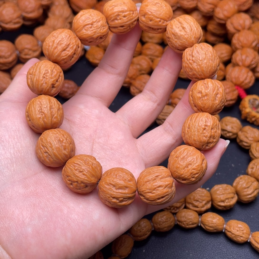 文玩核桃手串麦穗纹素圈