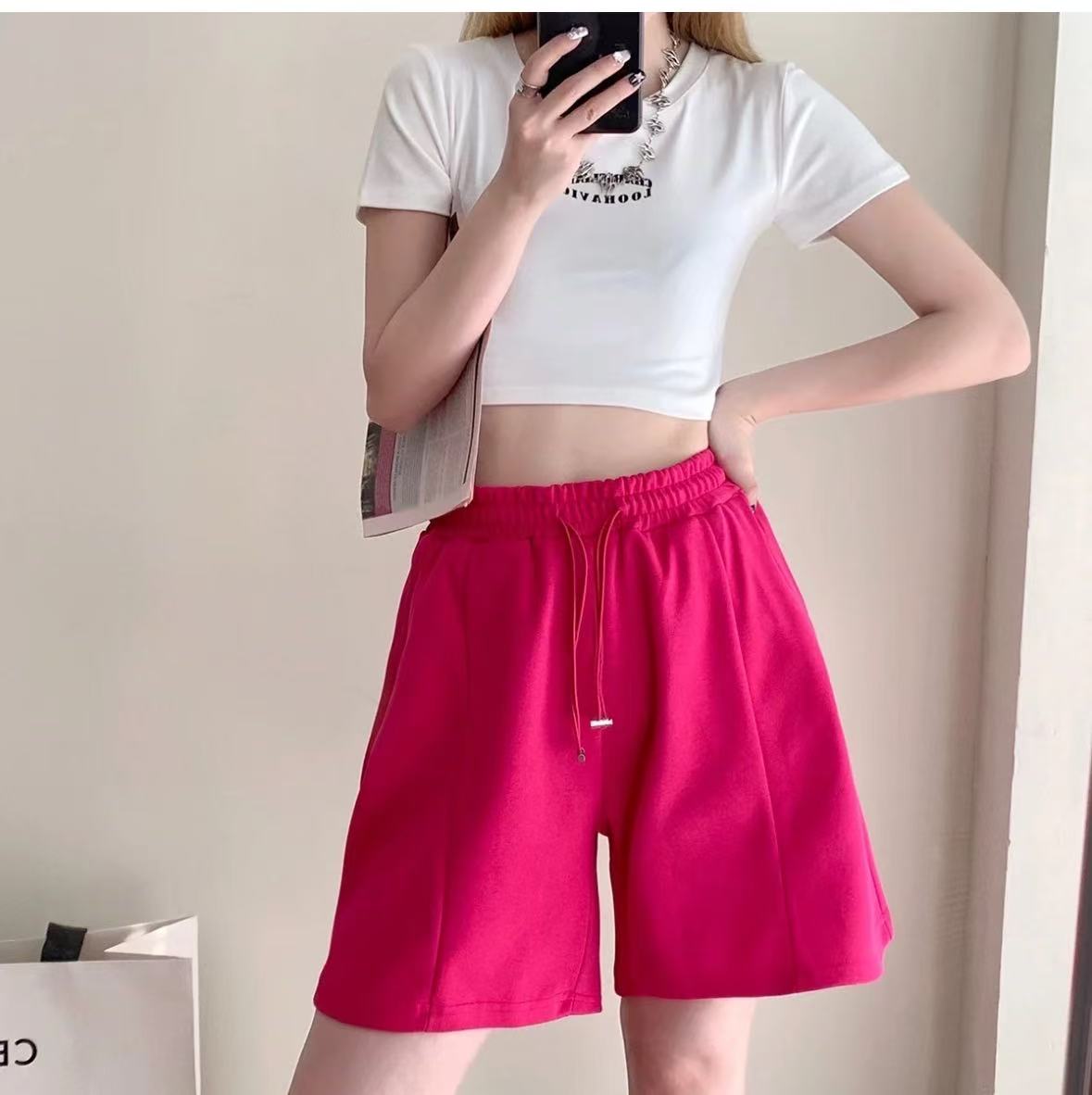 【136~短裤】夏季多巴胺舒适休闲宽松运动短裤~男女同穿