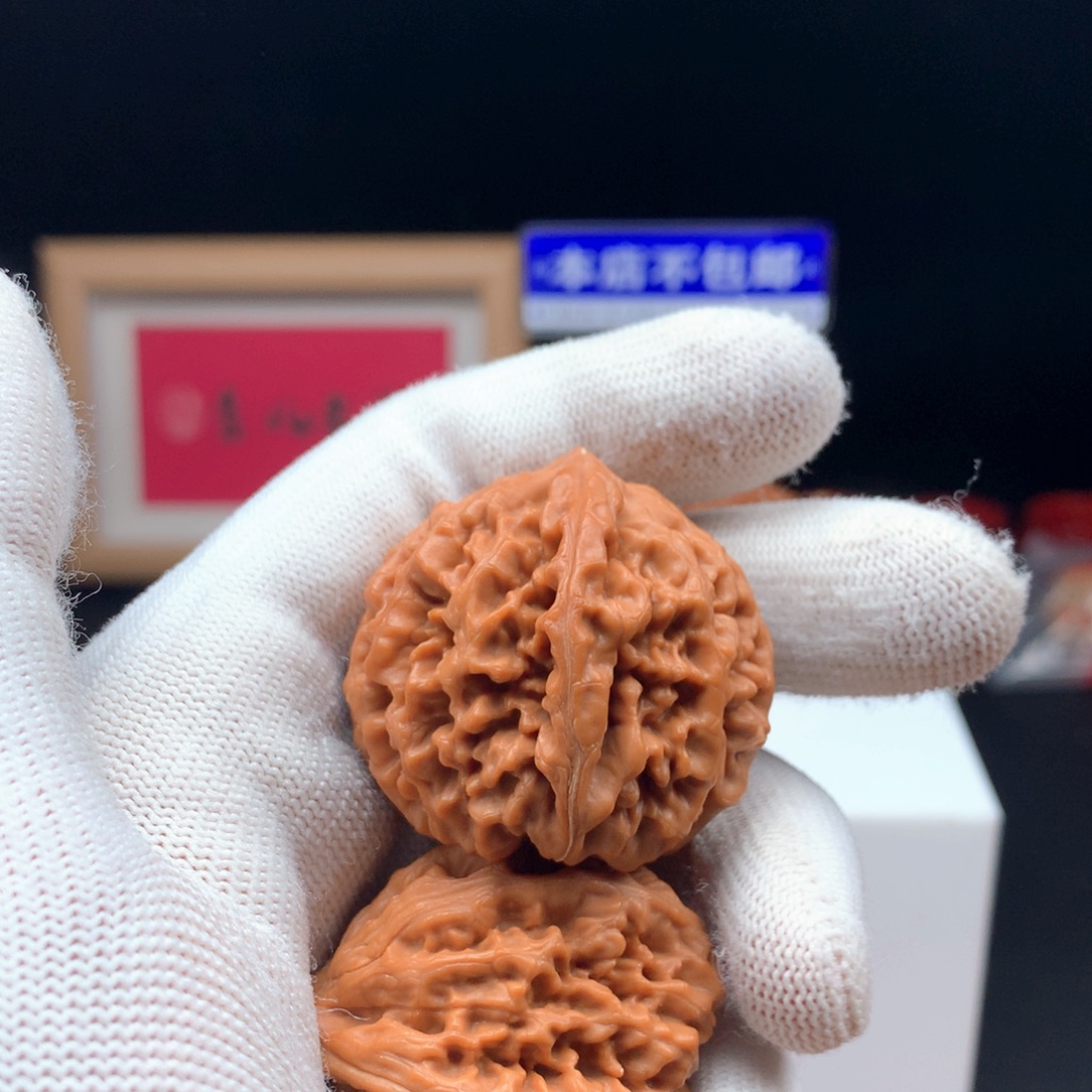 假***会文玩核桃吊坠卧龙粗筋