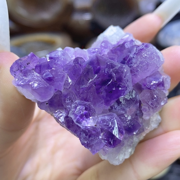 未镶嵌珠宝半成品水晶紫晶块