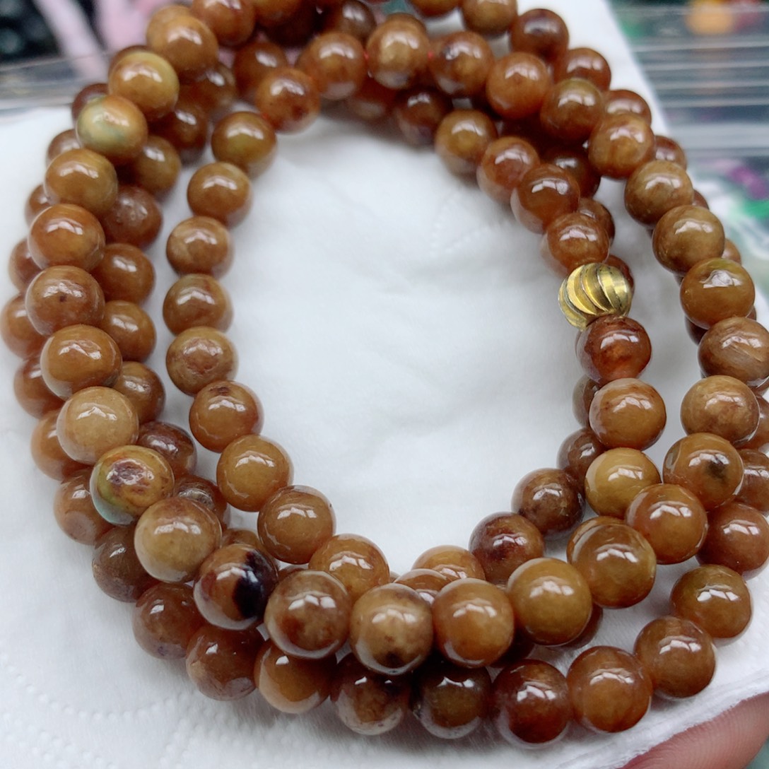 翡翠未镶嵌颈饰翡翠串