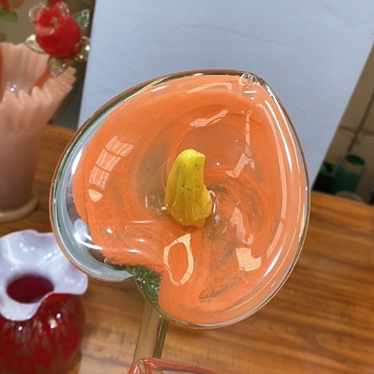 琉璃花瓶高45厘米宽9厘米