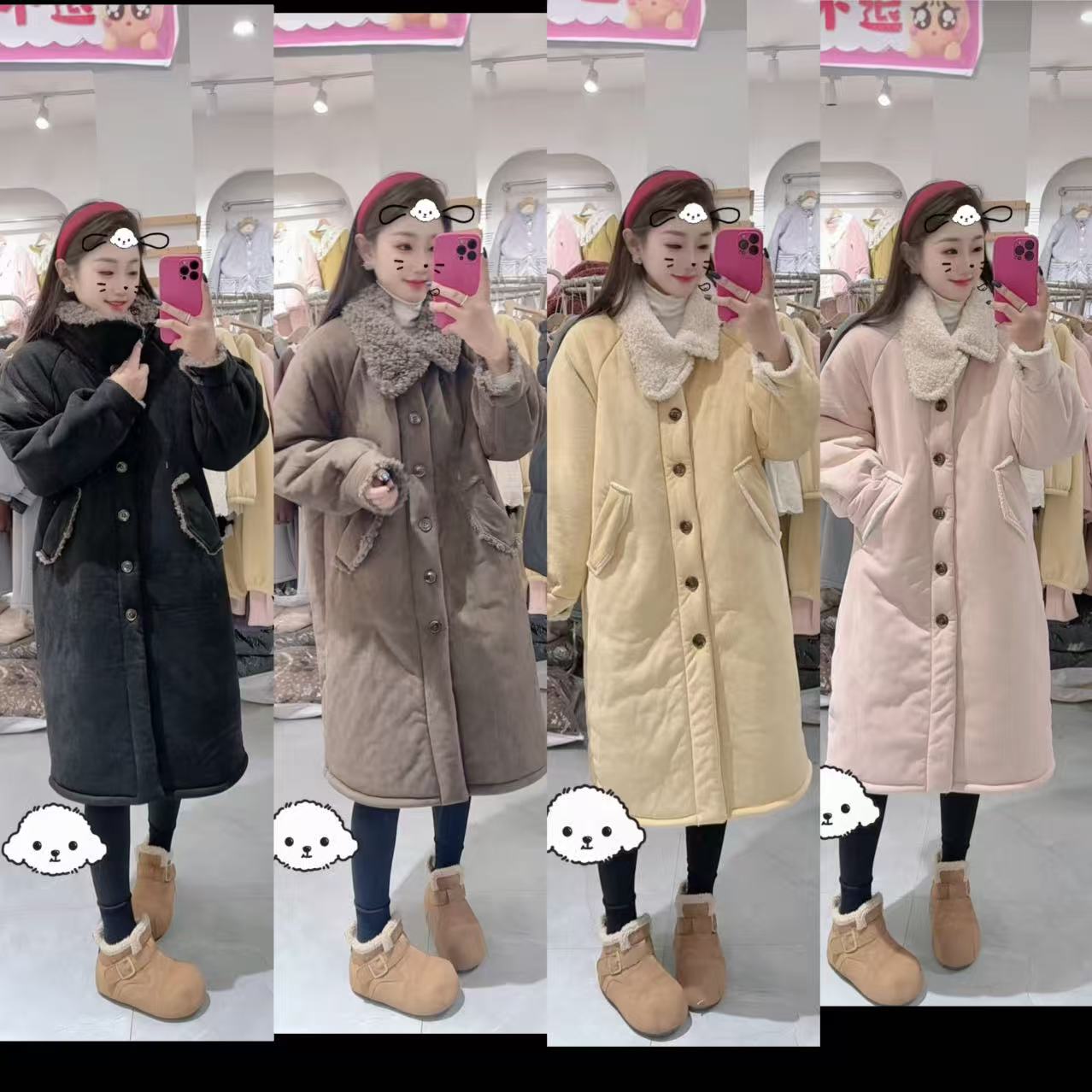 三层加厚机车服长袍可外穿家居服