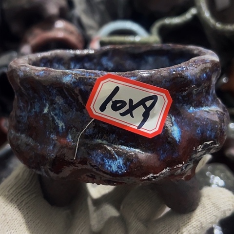 红陶粗陶花盆手工