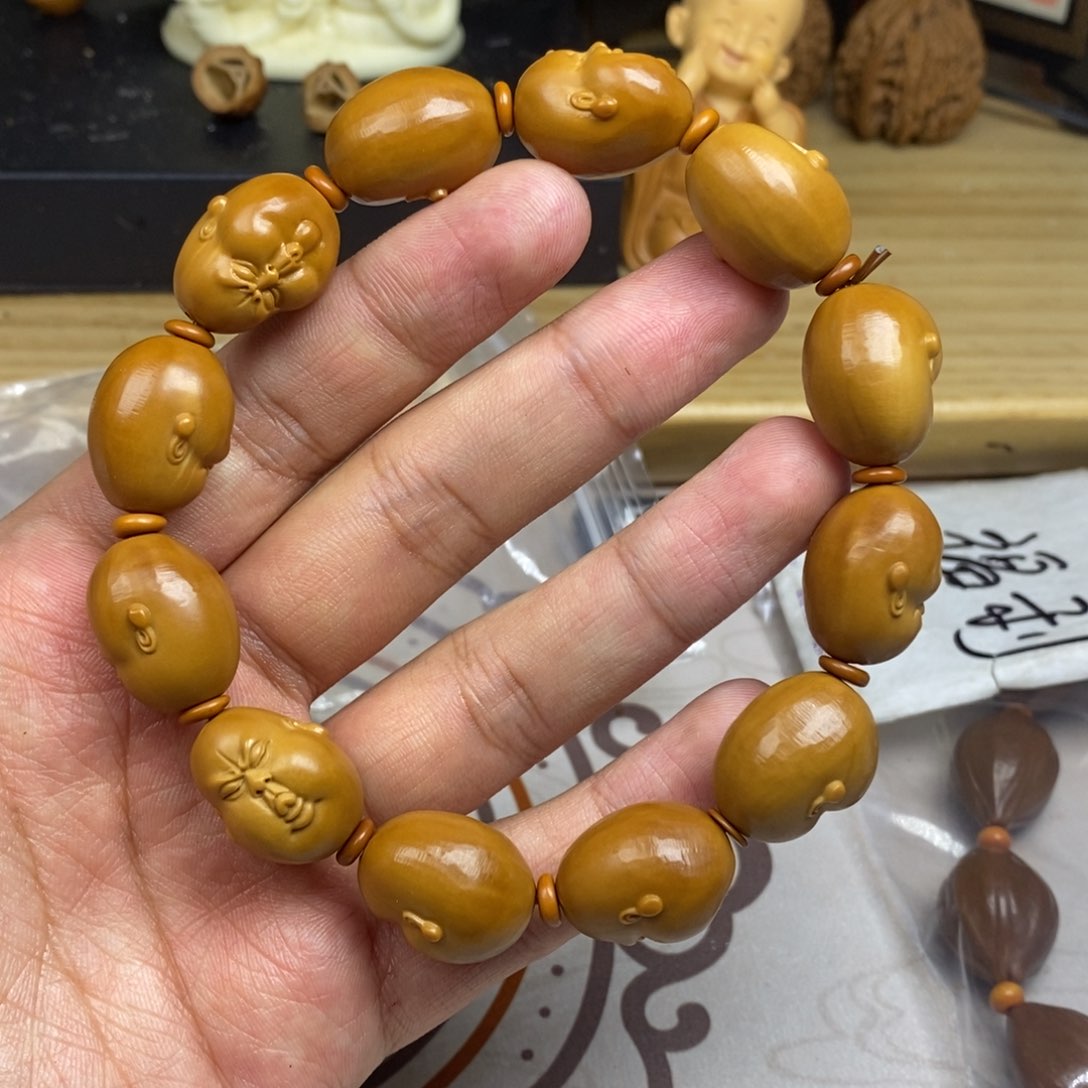 橄榄核手串/手链橄榄核雕刻工艺宇