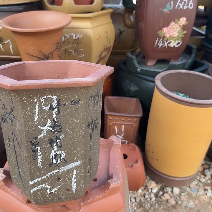 紫砂花盆紫砂花盆