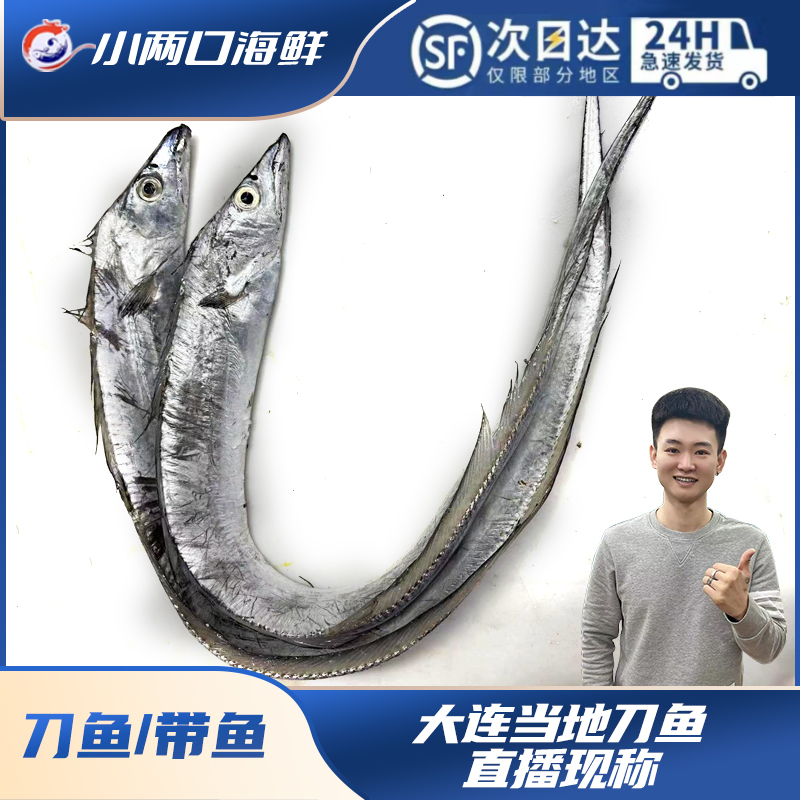 【冻品】大连当地海捕正宗渤海刀鱼带鱼易破肚
