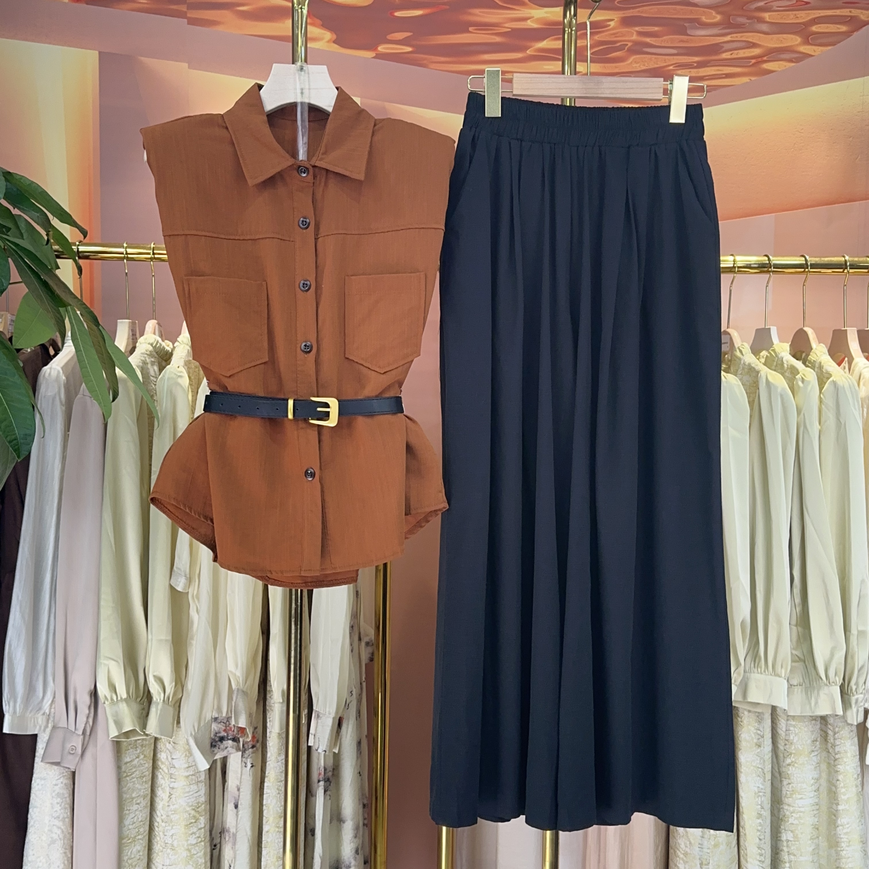 【RG1126】2025年新款时尚气质百搭减龄显瘦套装