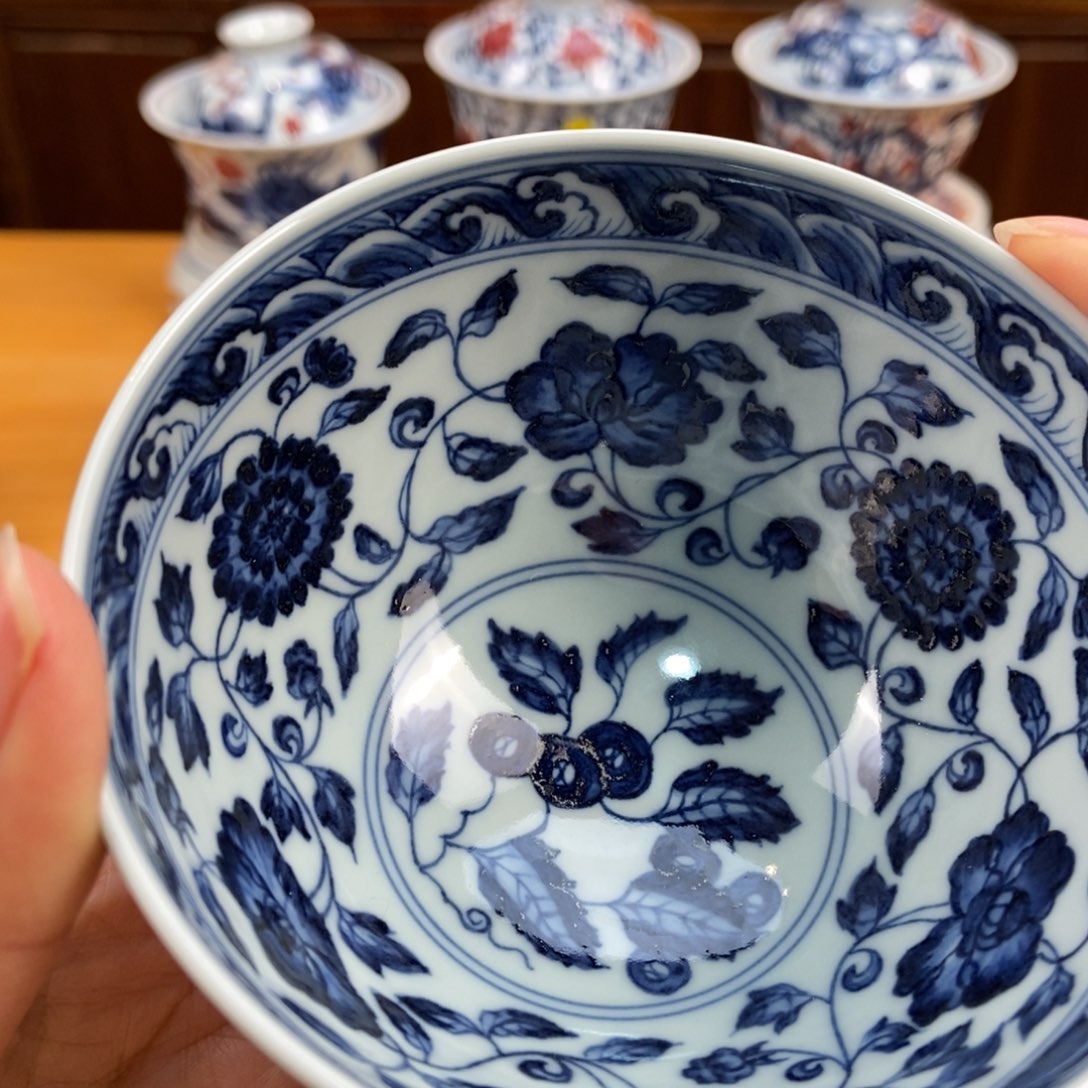 手绘现代茶具非古董