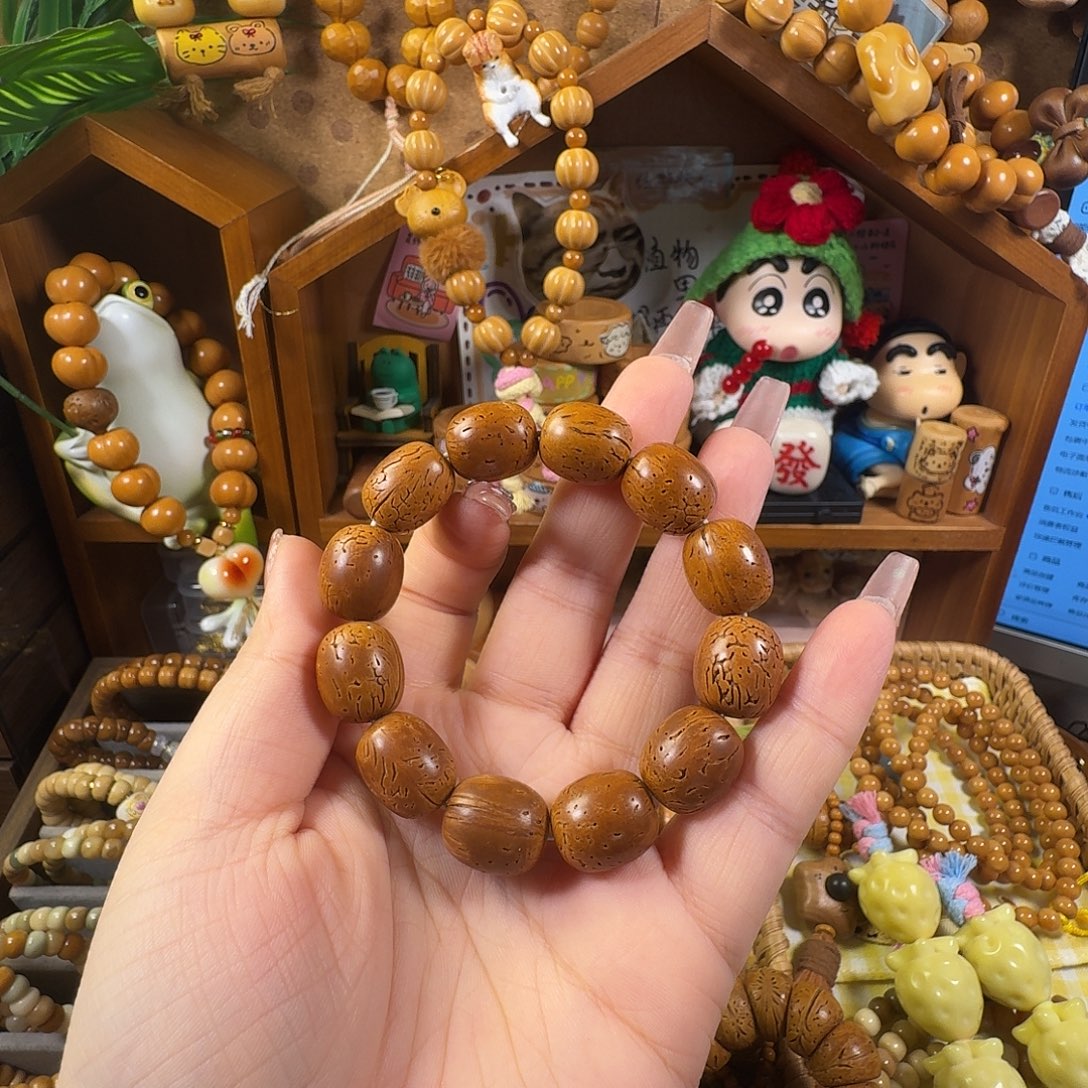 猴头核桃吊坠枣珠单圈