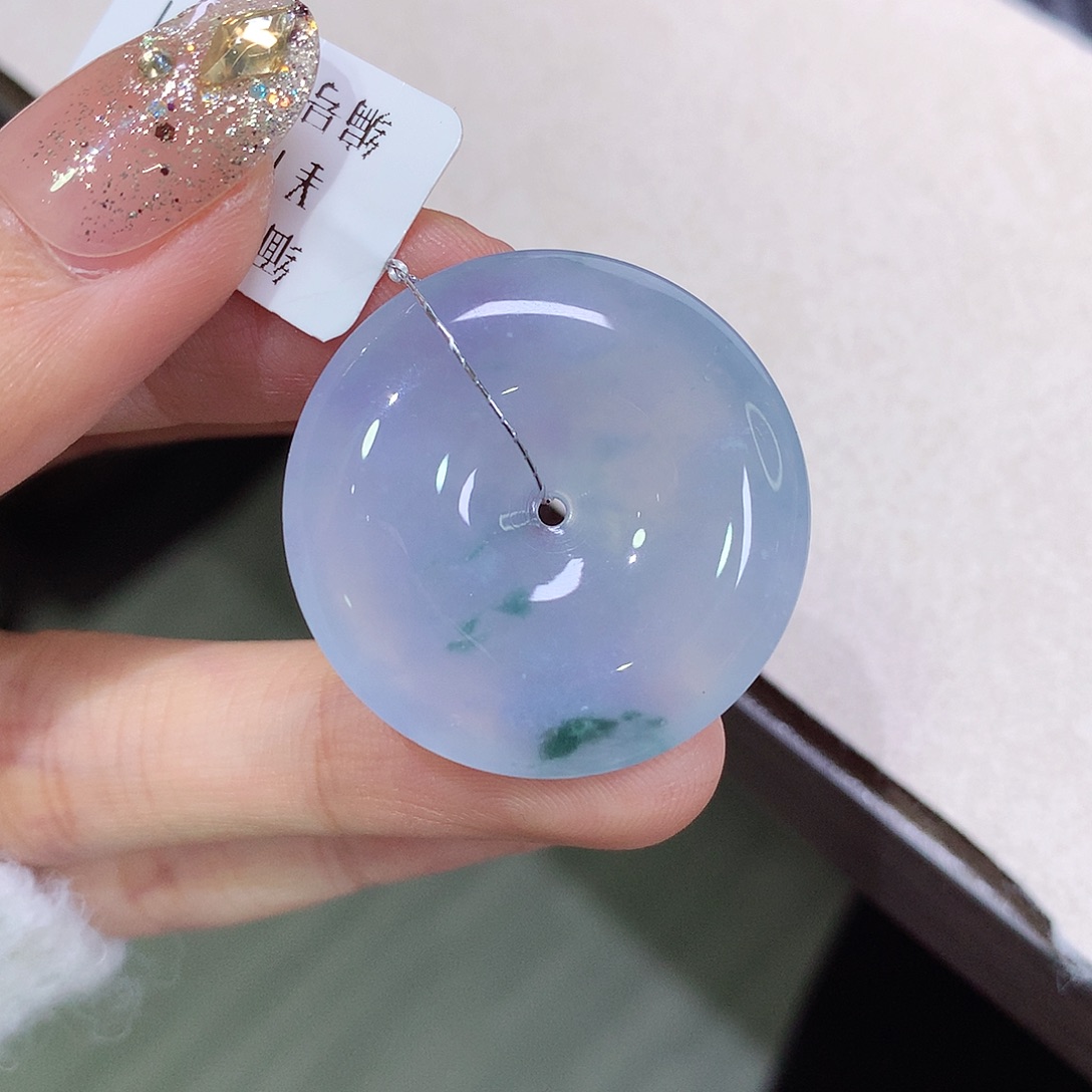 翡翠未镶嵌颈饰29.5-6