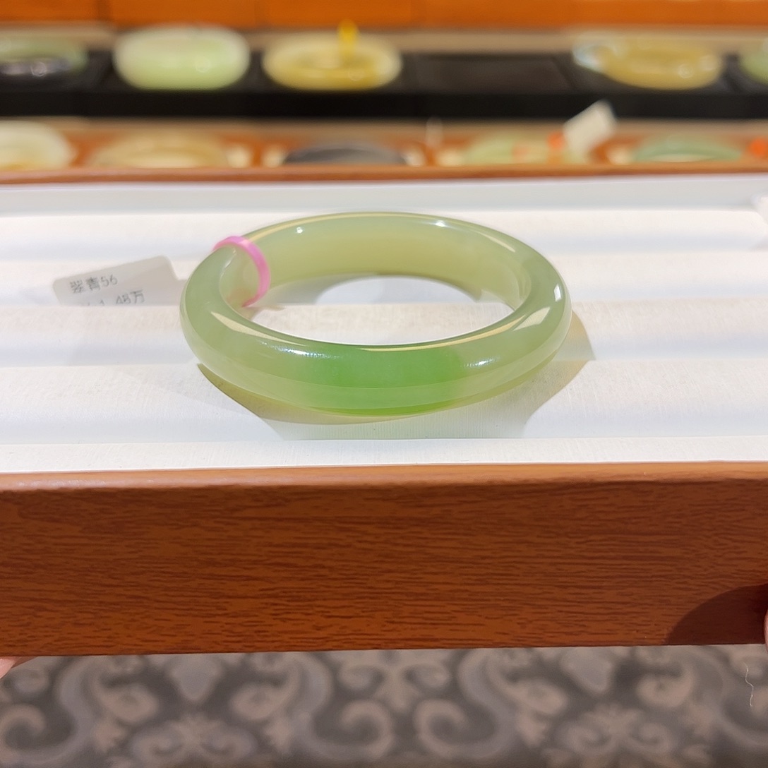 和田玉手镯未镶嵌  【翠青】