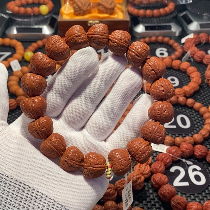 文玩核桃手串核桃手持1.7尺寸全品