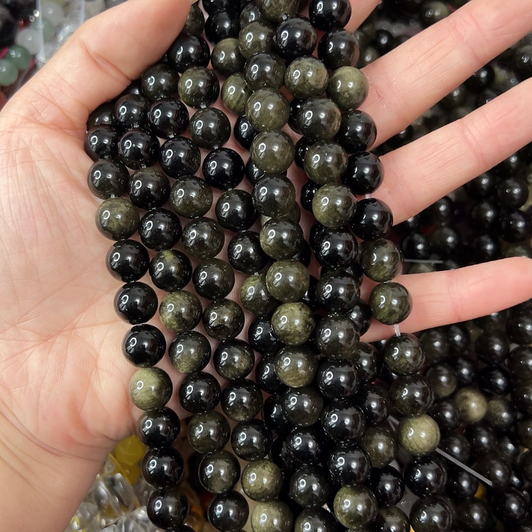 玛瑙/玉髓未镶嵌珠宝半成品，A级卡10金耀石一条