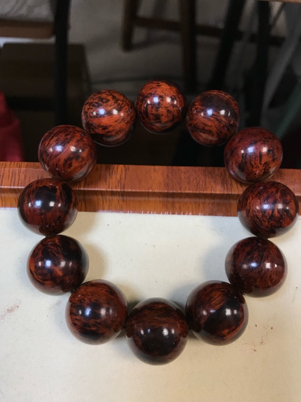 海南正宗红降花梨公满油芝麻2.0cm变色中