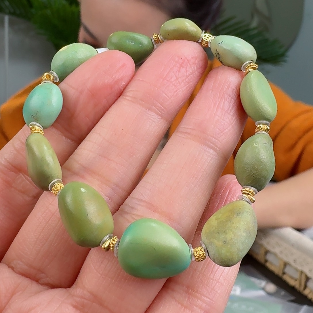 绿松石珠宝奇石未镶嵌包*脸