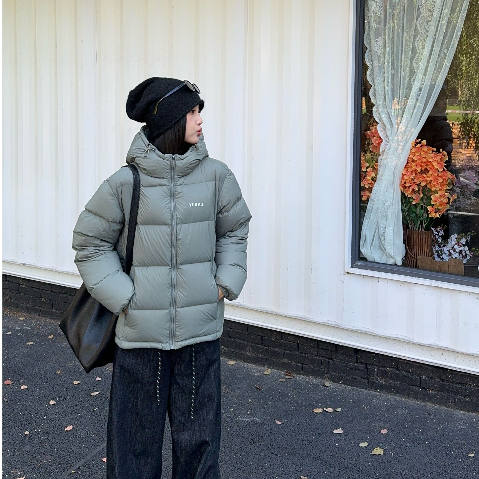 【90白鸭绒】芸古连帽泡芙面包服羽绒服男女同款短款时尚