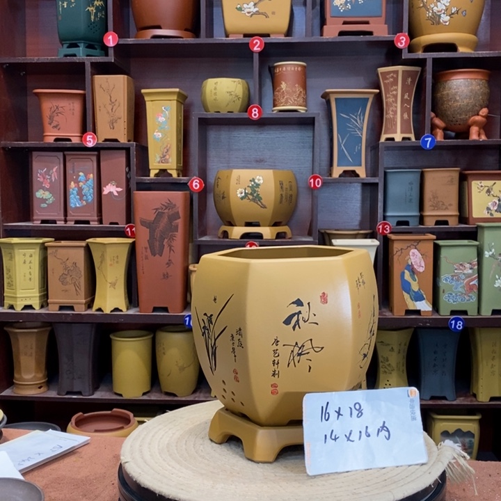 紫砂花盆紫砂艺人