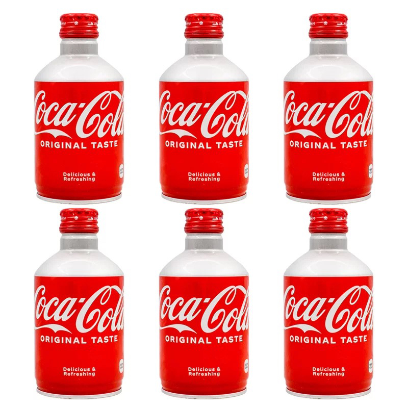 日本进口可口可乐子弹头铝罐300ml 气泡充足夏日网红饮品收藏