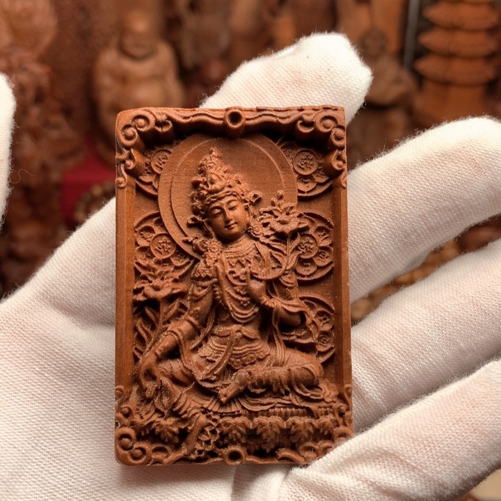 檀香木把件老山檀手把件吊坠