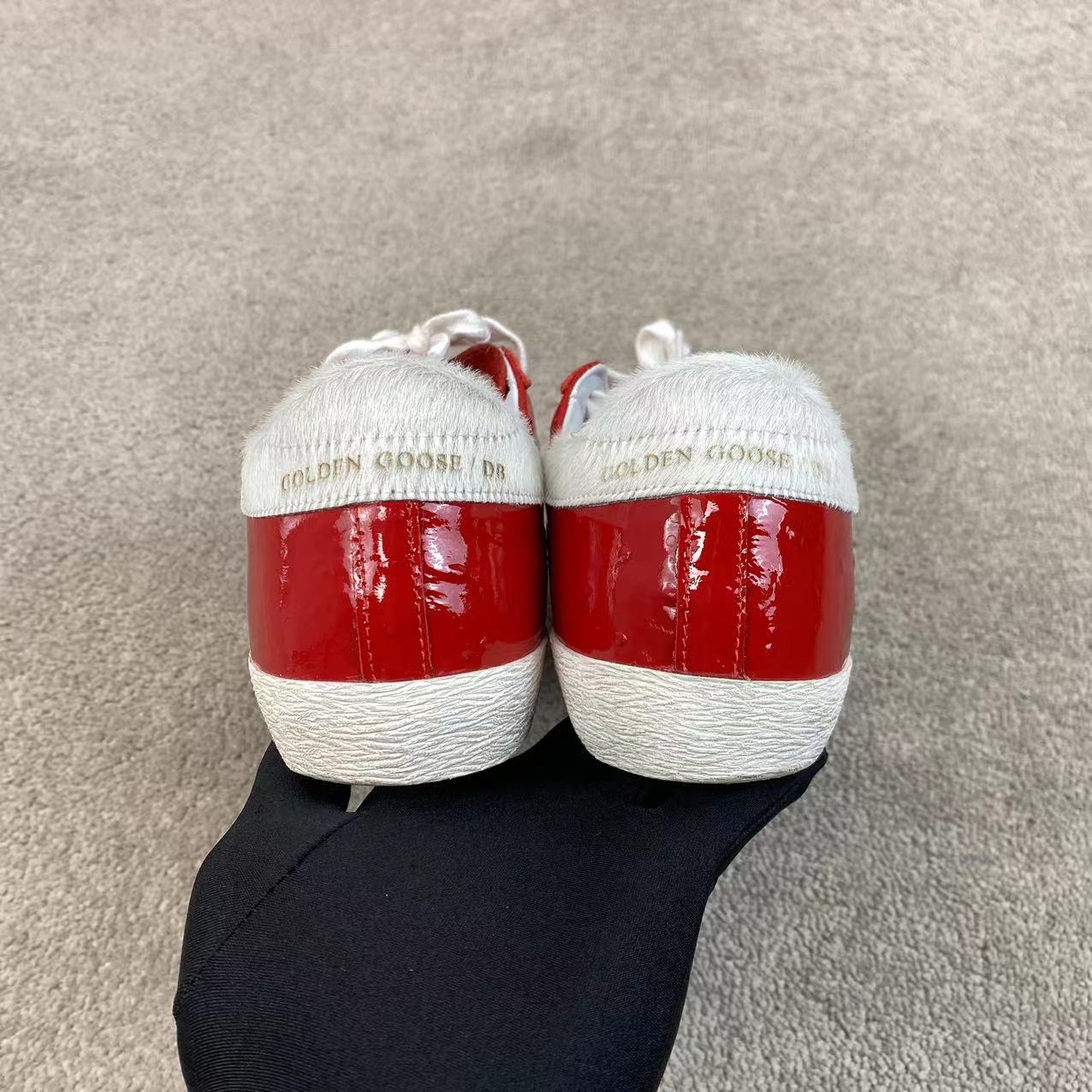 99新   10096 ggdb 漆皮五角星板鞋 36码 原盒 99新