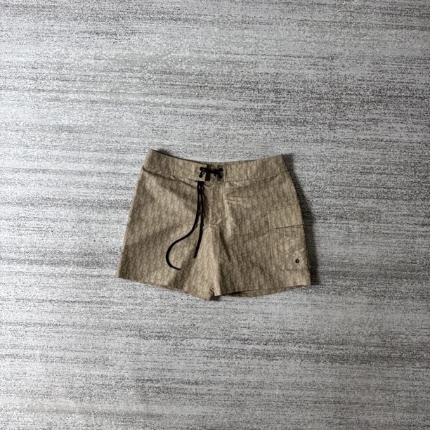 99新 DIOR/迪奥 老花满印 logo休闲短裤/尺码M/#3211