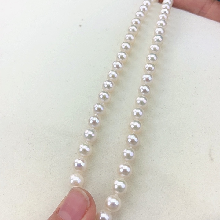 淡水珍珠颈饰银S925镶嵌卡7炫彩高品