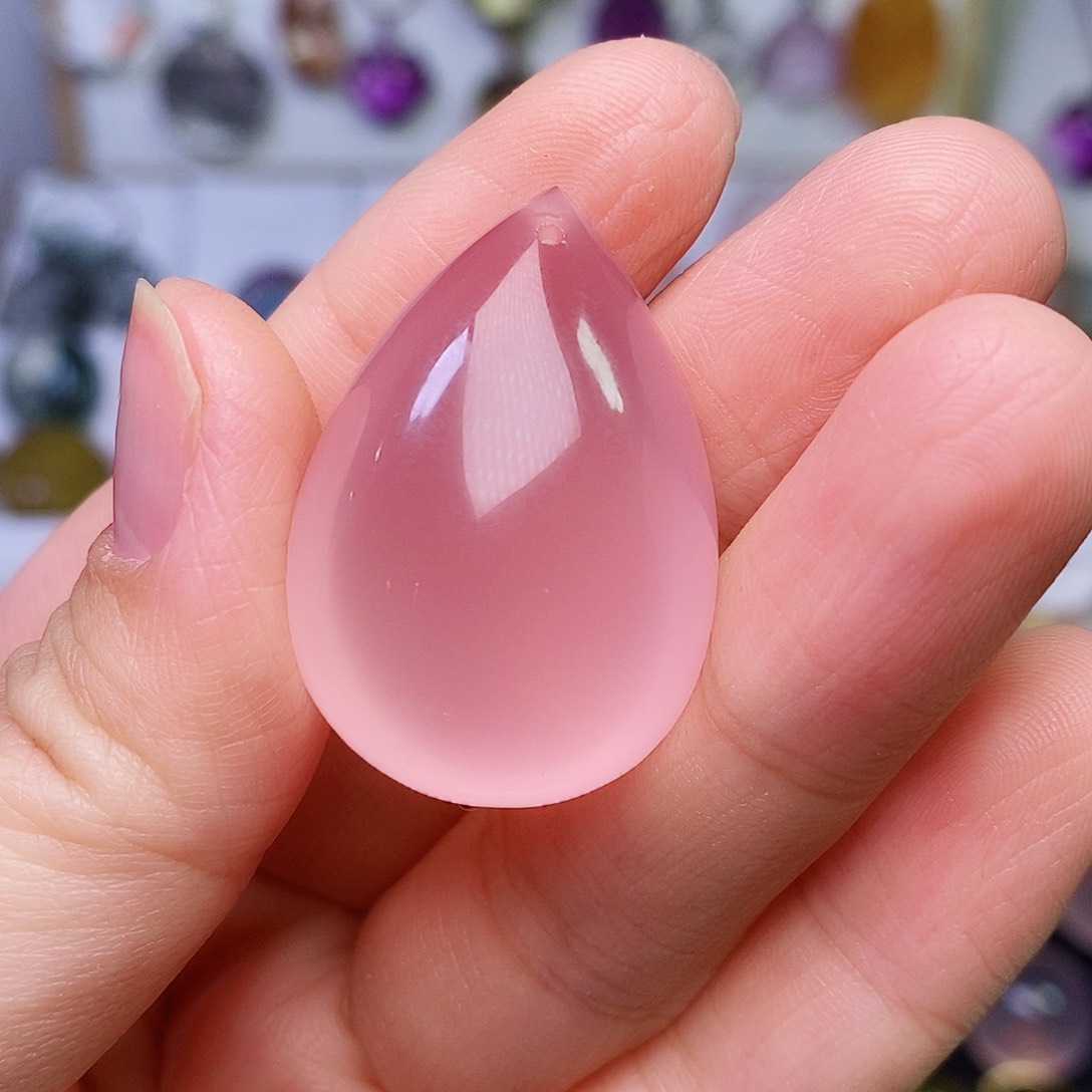 水晶吊坠(赠链)未镶嵌冰*橙