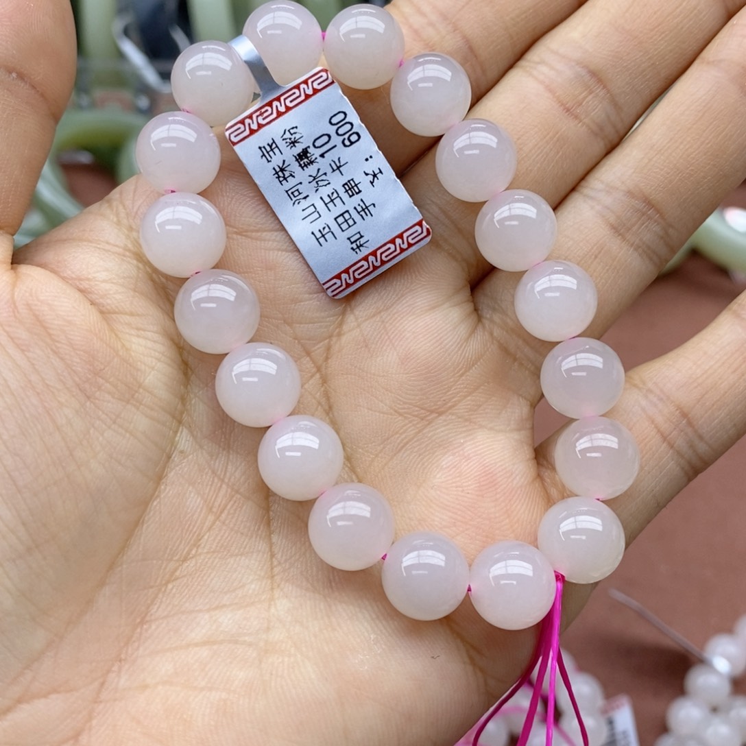 和田玉未镶嵌手串卡10