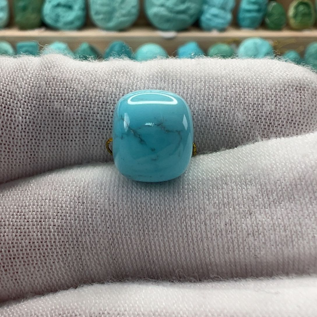 未镶嵌绿松石老型珠11.2x9.4mm