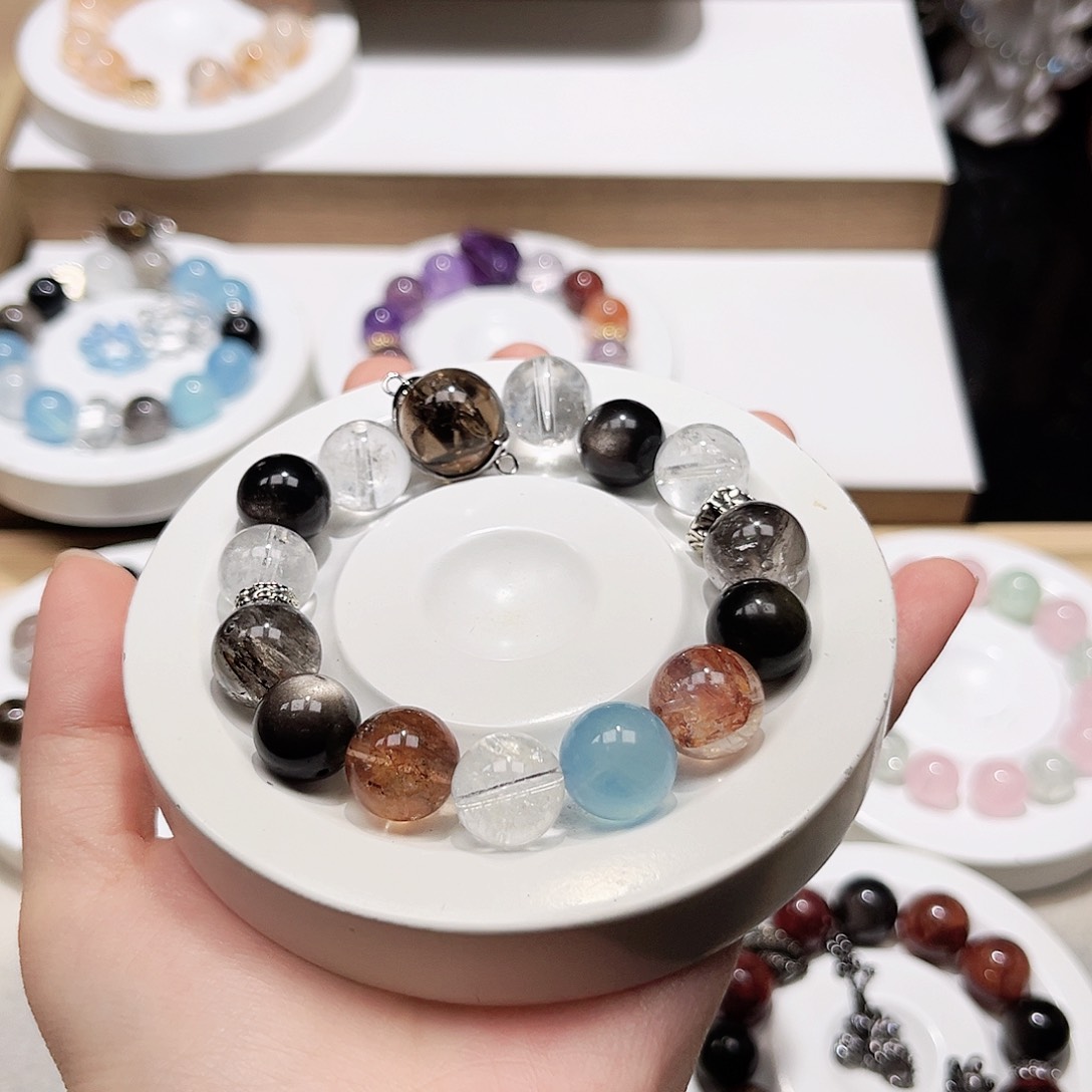 水晶手链未镶嵌蜜**劉天然水晶